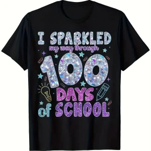 Children's Faux Sequin Pattern T-Shirt
