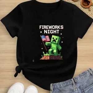 Tween Clothes, Gaming-Themed Cotton T-Shirt