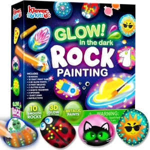 JOYFY Rock Painting Kit Glow in The Dark Rock Kit